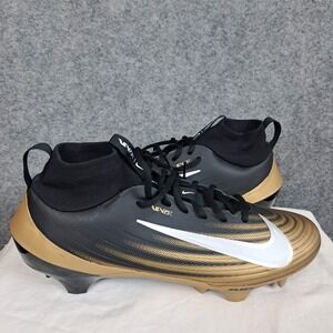 NIKE FB3298-003 Mens Zoom Air Vapor Pro 1 Football Cleats SIZE 11.5  Black /Gold